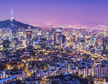 Vista sullo skyline di Seoul